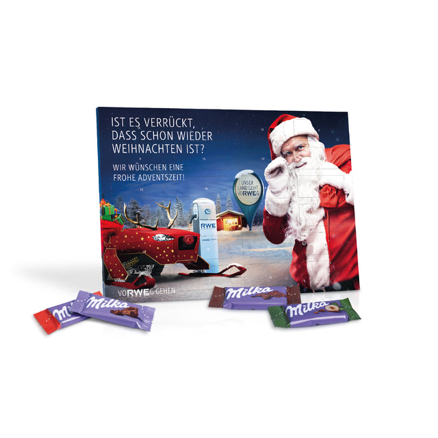 Werbeartikel Tisch-Adventskalender mit Firmen Logo
