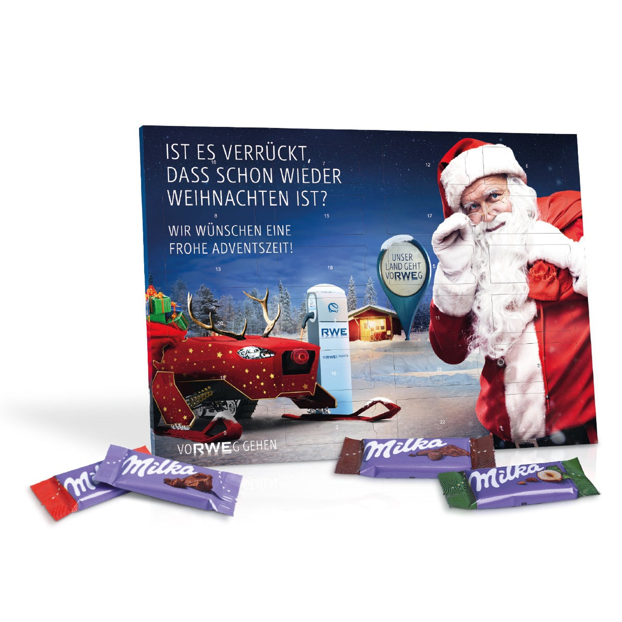 Werbeartikel Tisch-Adventskalender mit Firmen Logo