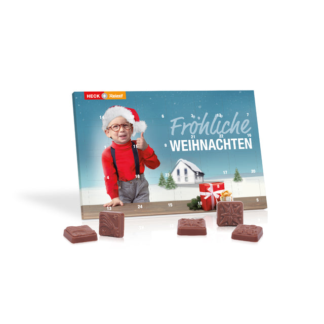 Werbemittel Adventskalender mit Firmen Logo