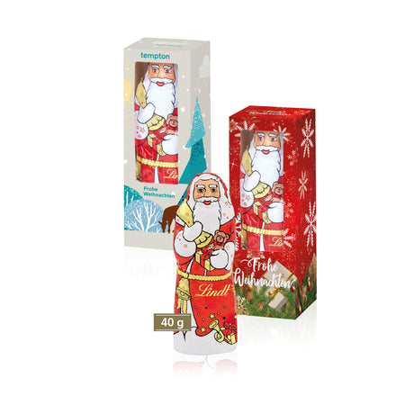 Nikolaus Weihnachtsgeschenk Mitarbeiter - Lindt Weihnachtsmann - Werbeweihnachtsgeschenk Kunden