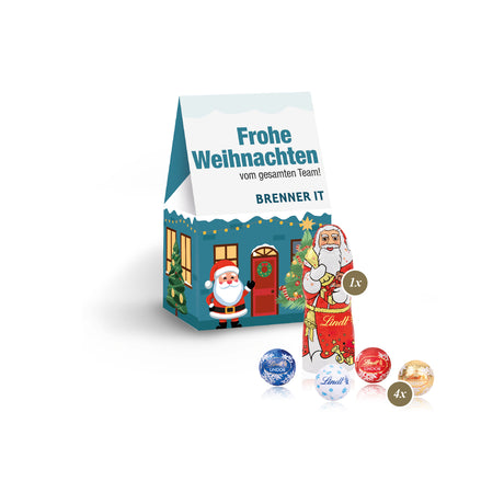 Lindt Weihnachten Werbeartikel - Präsent „Christmas Minis“ - überrasche Kunden, Mitarbeiter Weihnachten