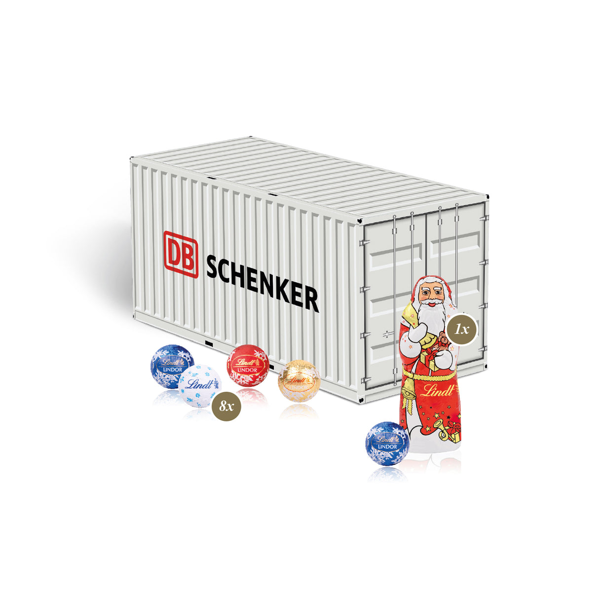 Lindt Werbeartikel - 3D Präsent Transporter - Weihnachtsgeschenk Kunden