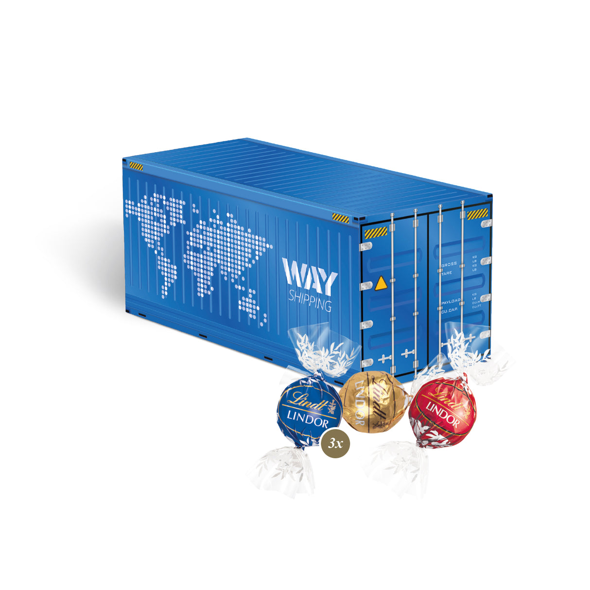 Lindt Werbeartikel - 3D Präsent Transporter - Weihnachtsgeschenk Kunden