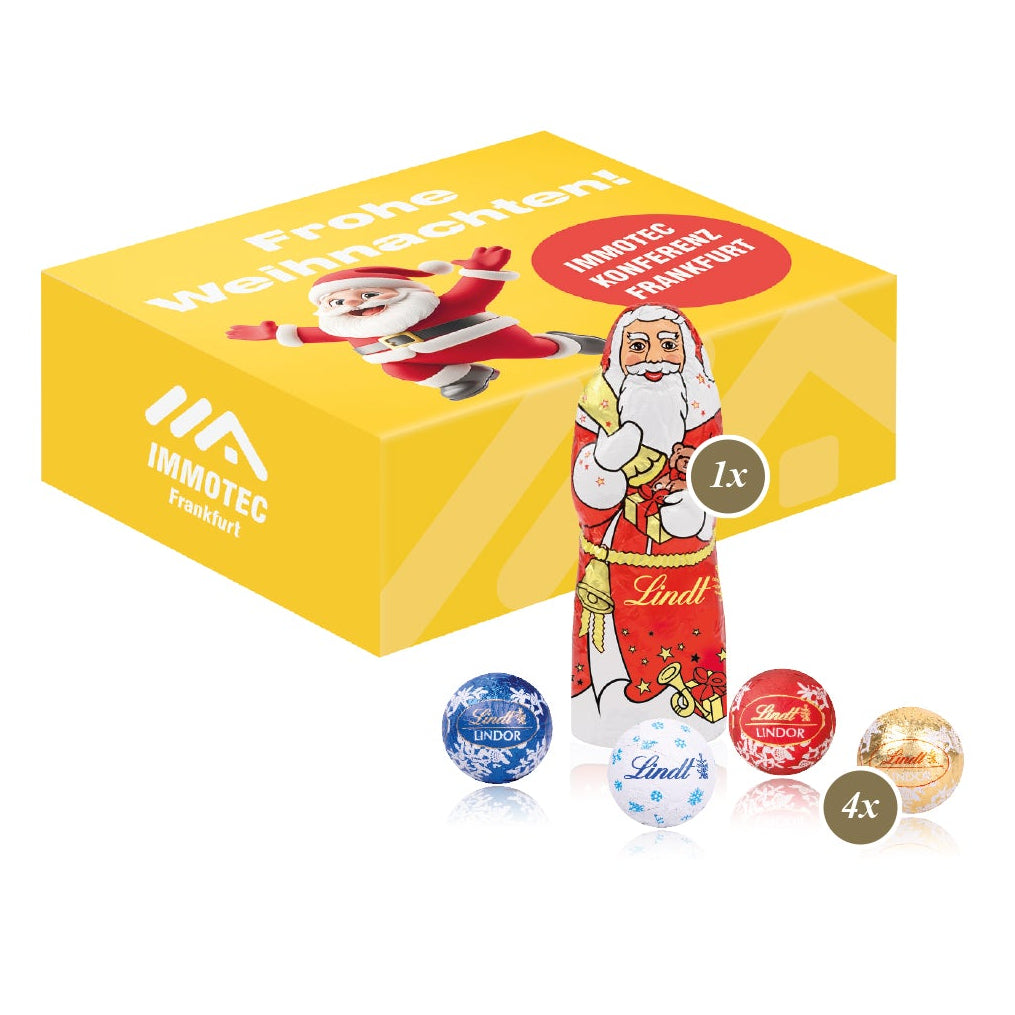 Santa Werbebox mit Schokolade