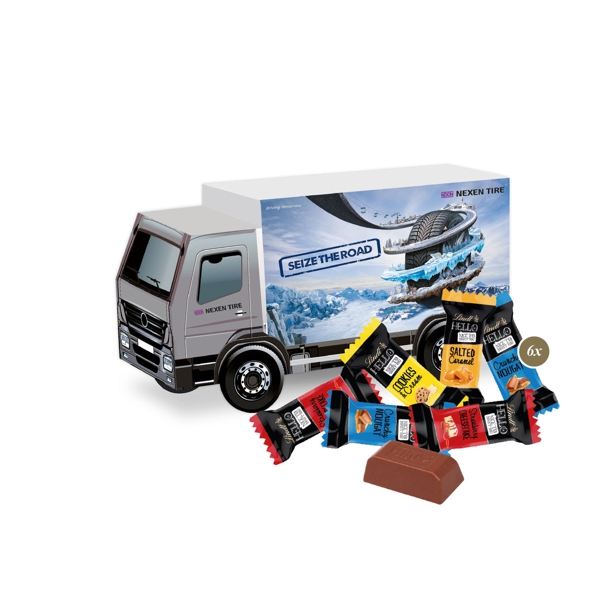 Weihnachtsgeschenk mit Logo - 3D Präsent LKW - Weihnachtsgeschenk Kunden