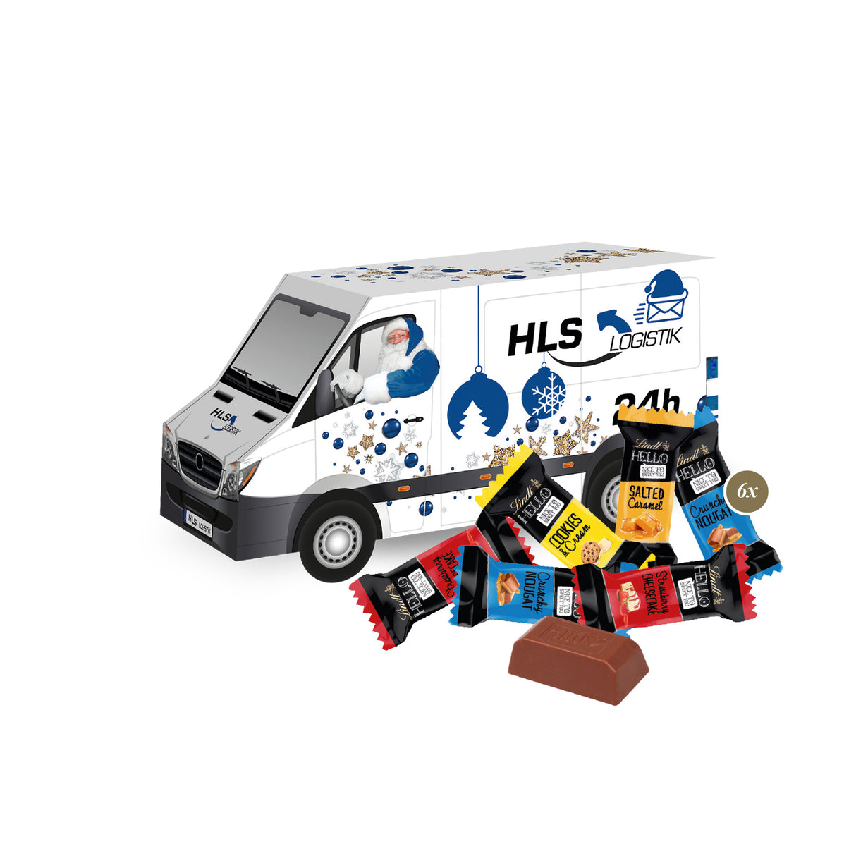 Werbemittel Weihnachten - 3D Präsent Transporter - Weihnachtsgeschenk Kunden