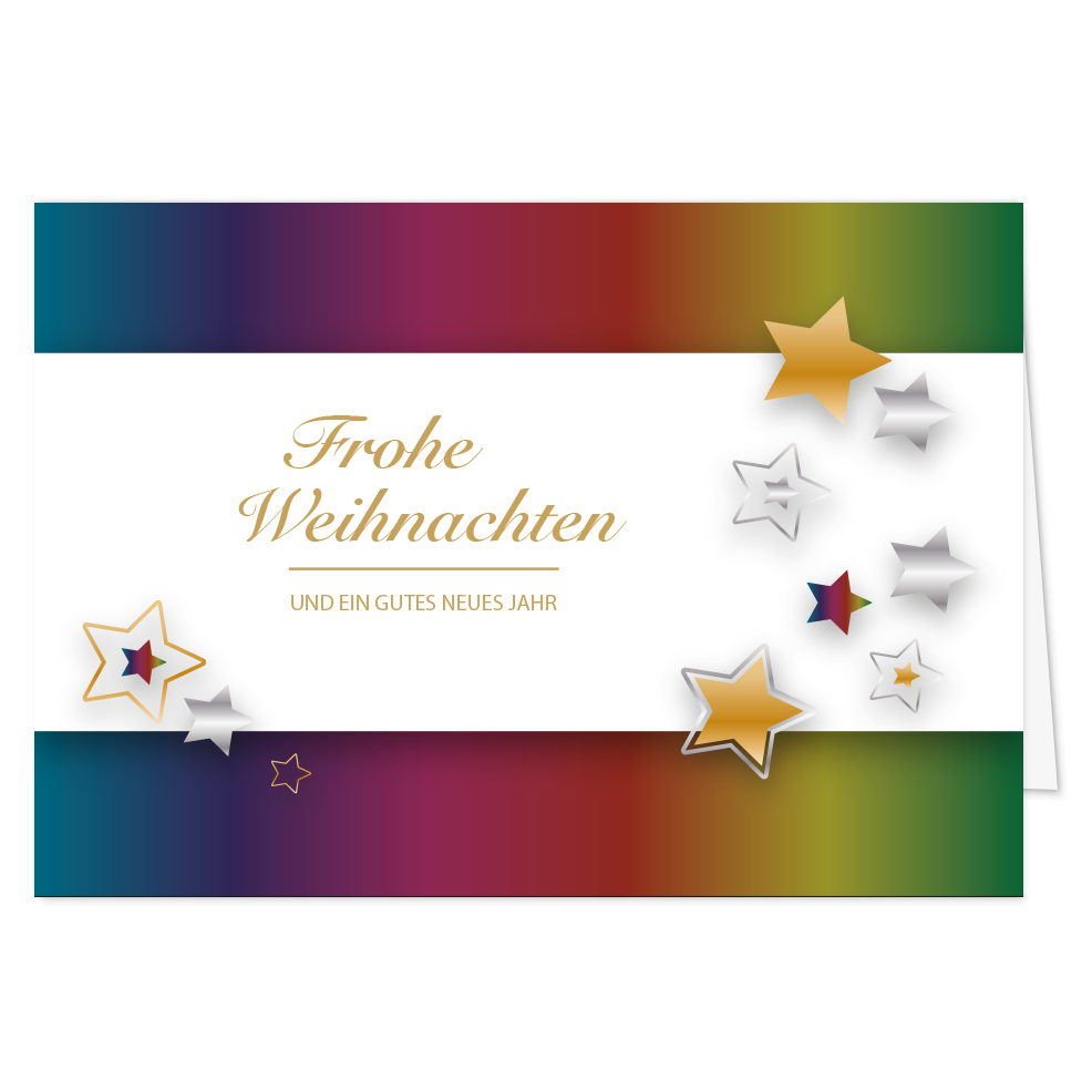 Weihnachtskarte Sternenzauber