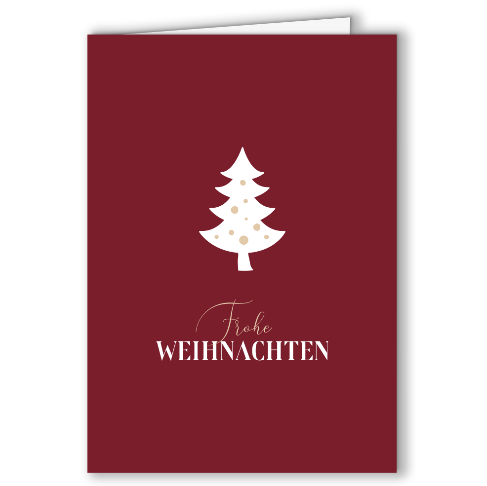 Weihnachtskarte Tannenbaum