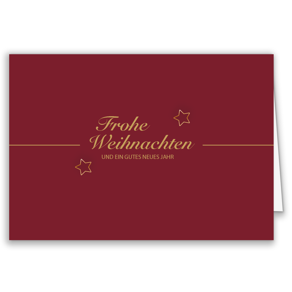 Weihnachtskarte Sternenzauber