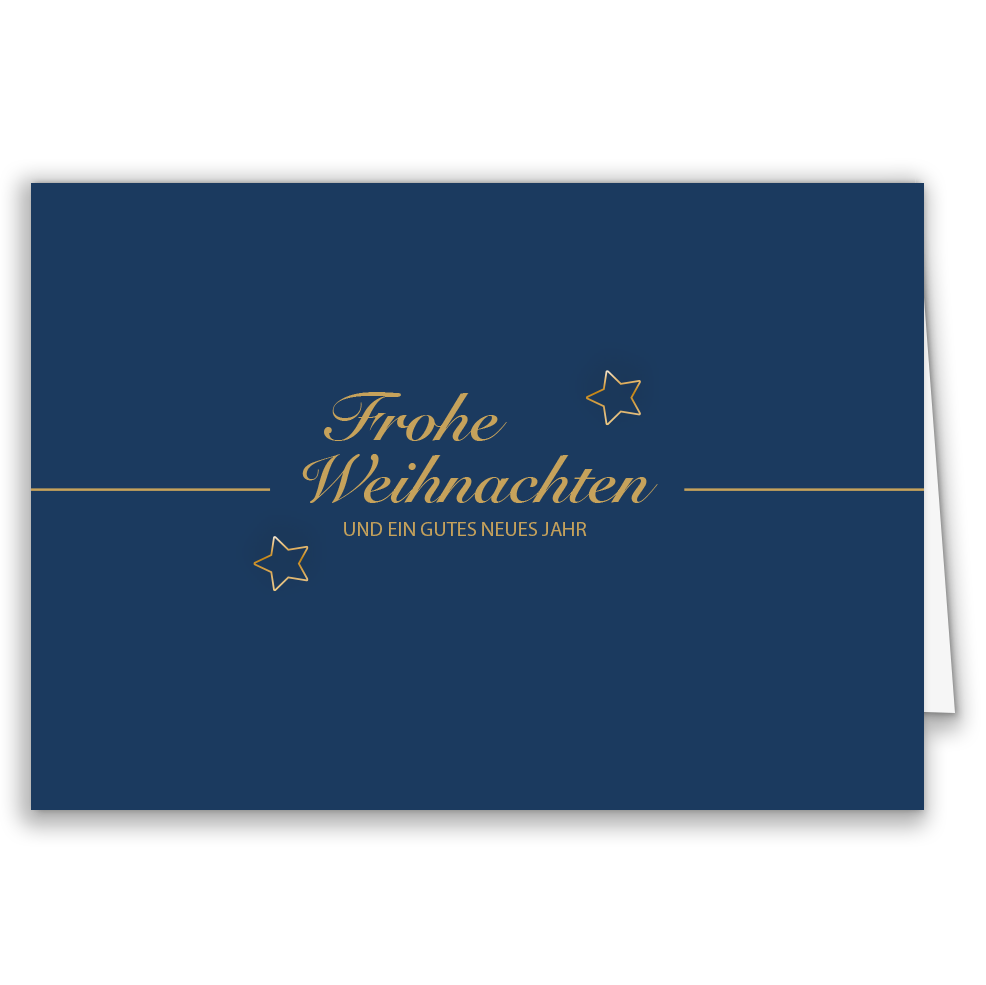 Weihnachtskarte Sternenzauber