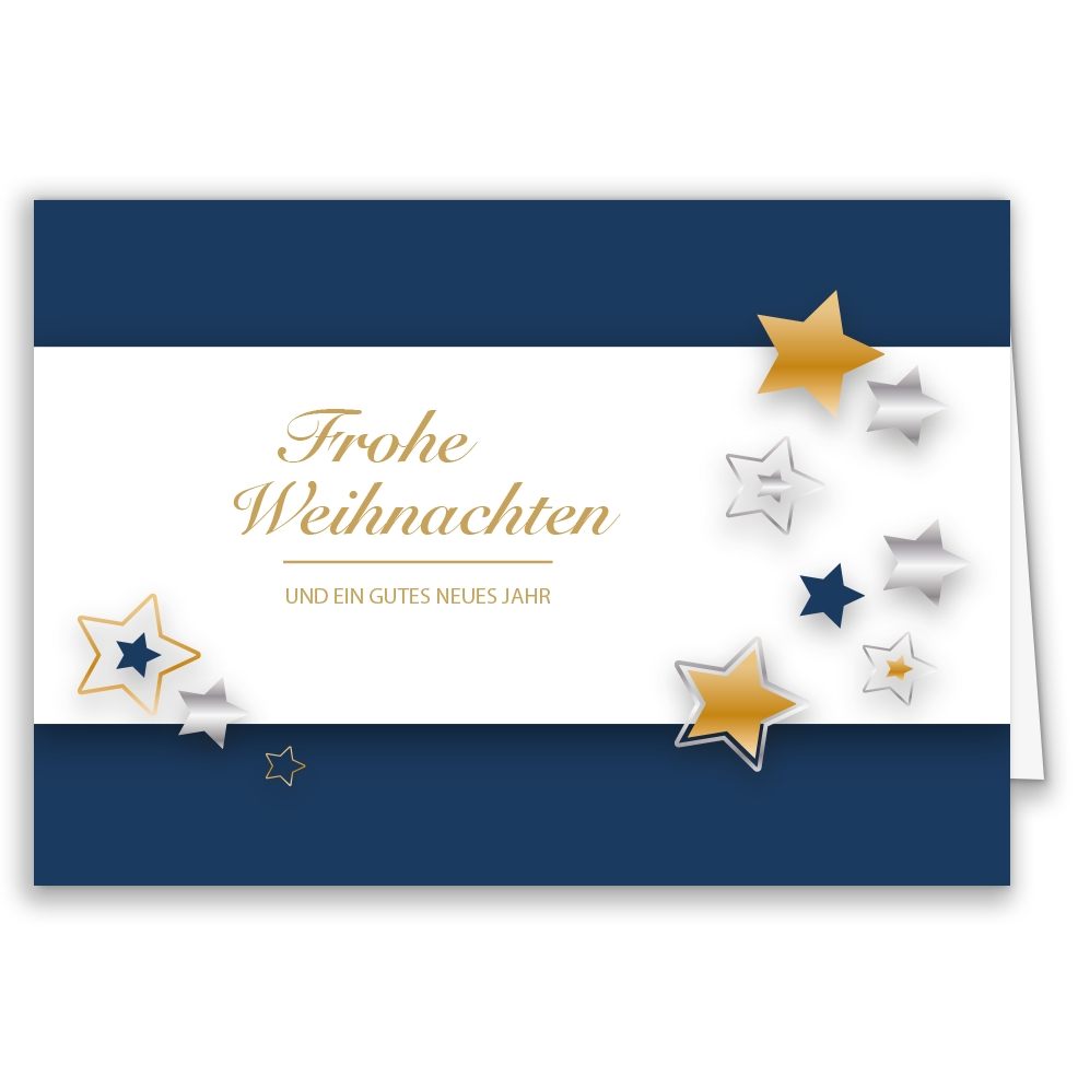 Weihnachtskarte Sternenzauber