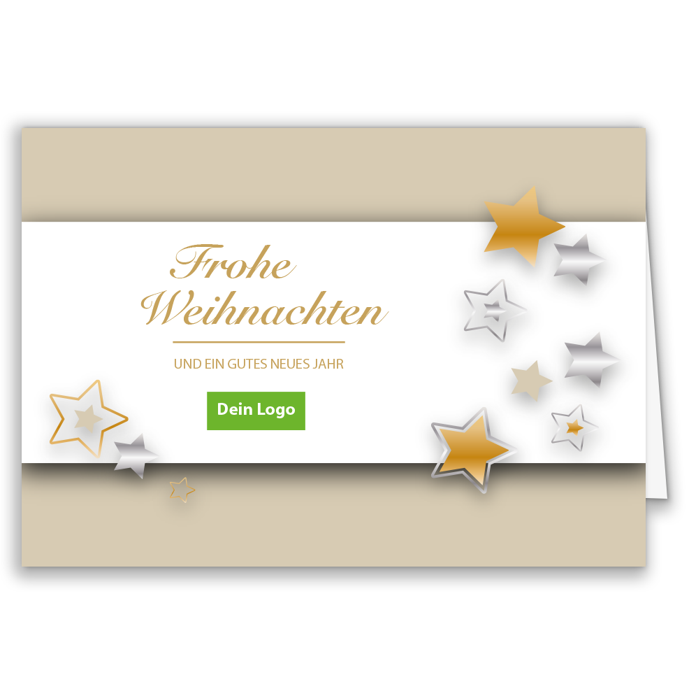 Weihnachtskarte Sternenzauber