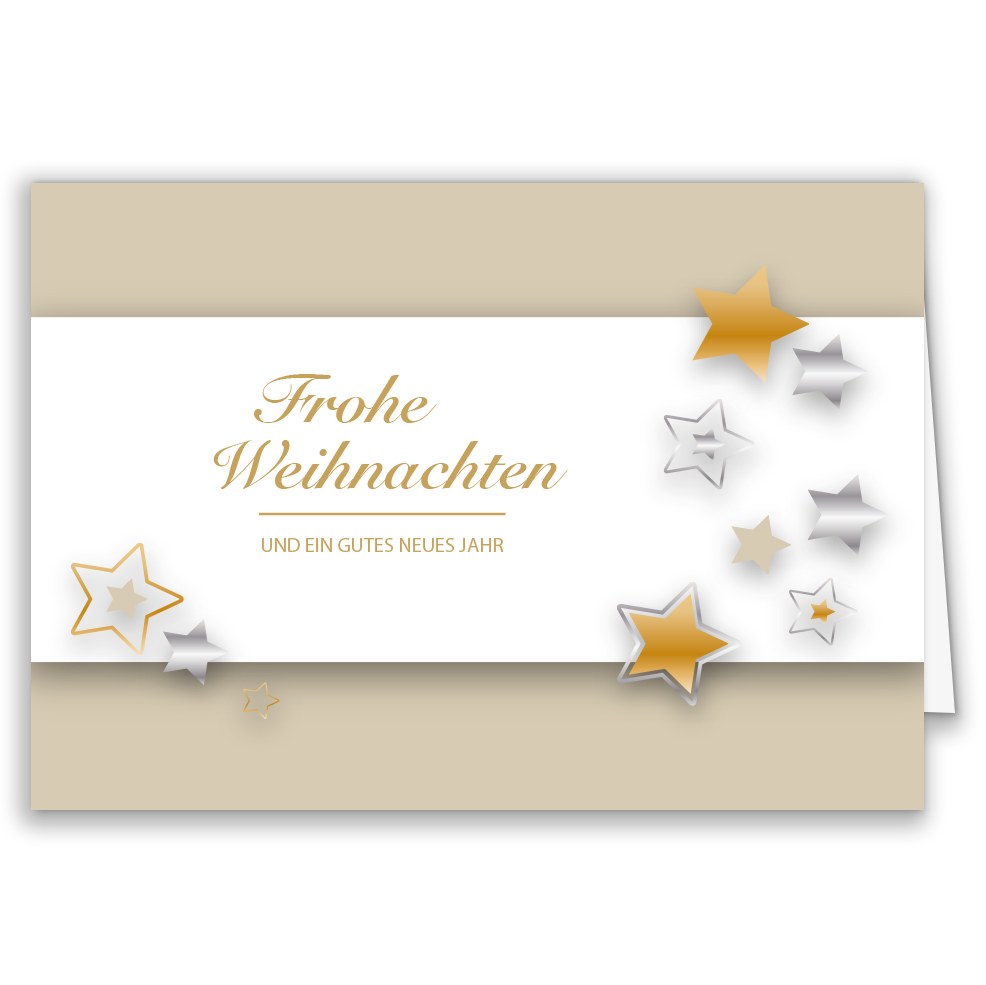 Weihnachtskarte Sternenzauber