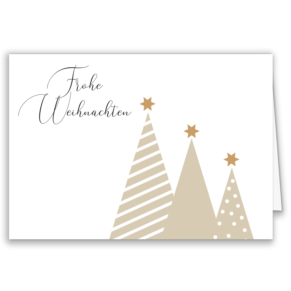Firmen-Weihnachtskarte „Christmas Trees“