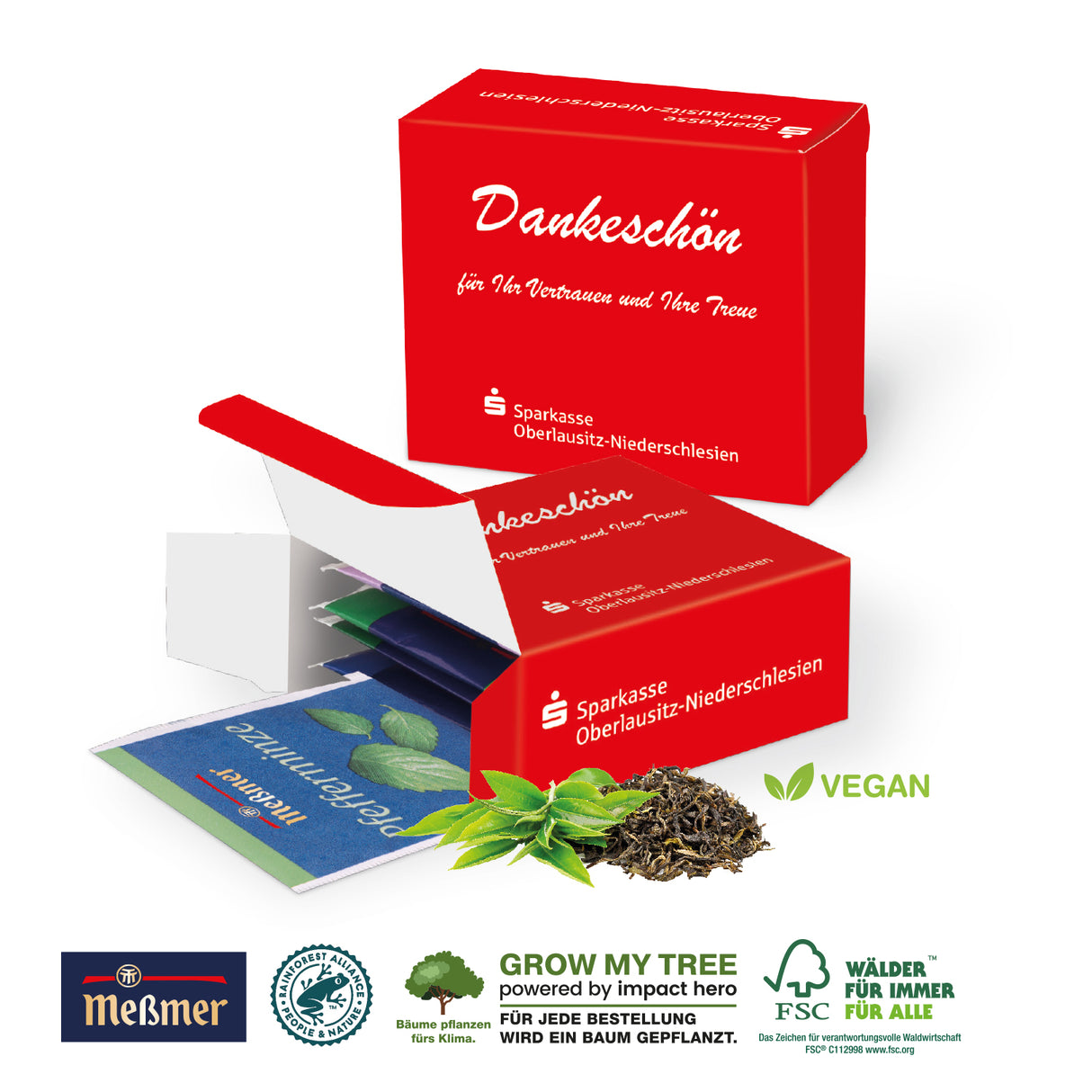 Tee als Werbegeschenk: Premium Tee in der Werbebox