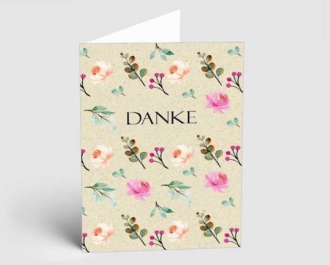 Grusskarte DANKE