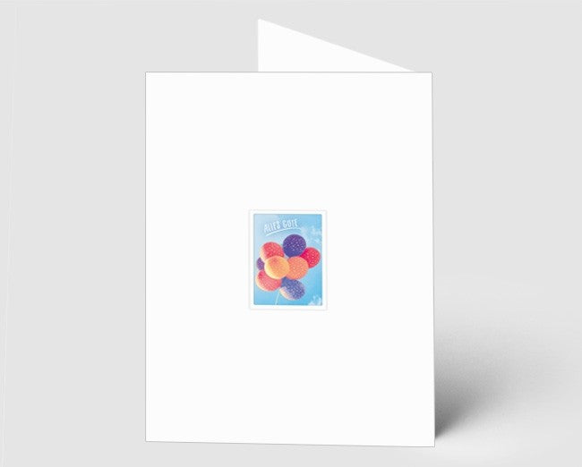 Grusskarte Luftballons - Alles Gute!