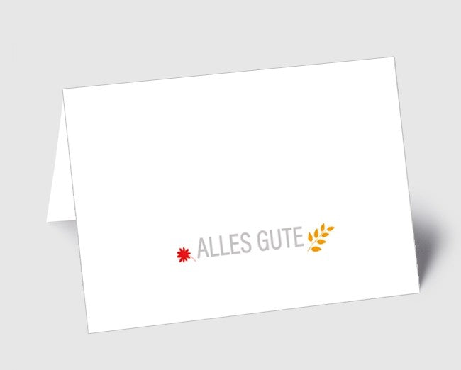 Grusskarte Typo-Art Glückwünsche