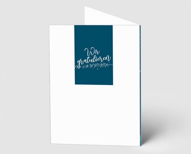 Grusskarte Wir gratulieren