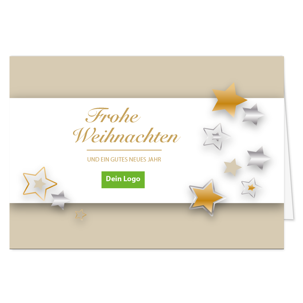 Weihnachtskarte Sternenzauber