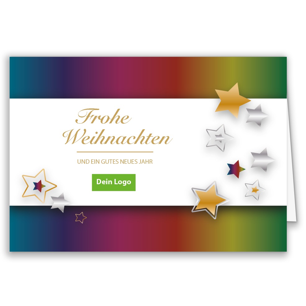 Weihnachtskarte Sternenzauber