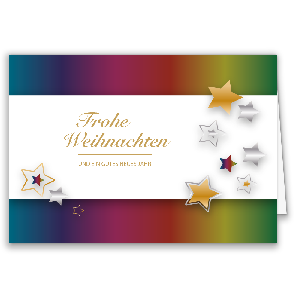 Weihnachtskarte Sternenzauber