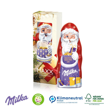 Weihnachtsgeschenk Milka für Firmen als Werbeartikel