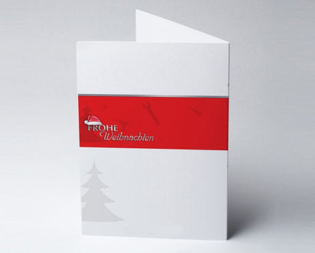 Weihnachtskarte Logo-Branchenkarte Maurer