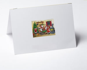 Weihnachtskarte gemütlicher Weihnachtsabend