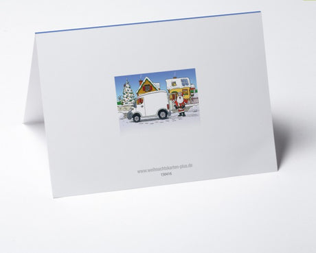 Logo-Weihnachtskarte Branche Hausbau verschiedene Gewerke