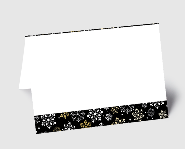 Weihnachtskarte filigrane Schneeflocken