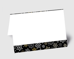 Weihnachtskarte filigrane Schneeflocken