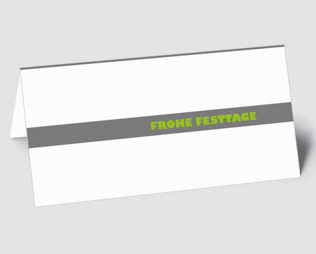 Weihnachtskarte Schriftkarte international