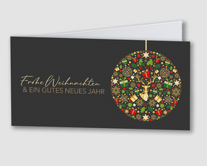 Weihnachtskarte Weihnachtskugel