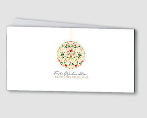 Weihnachtskarte Weihnachtskugel