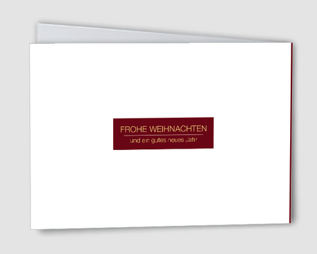 Weihnachtskarte Glitzerwald