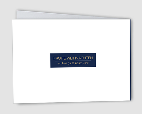 Weihnachtskarte Glitzerwald