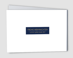 Weihnachtskarte Glitzerwald