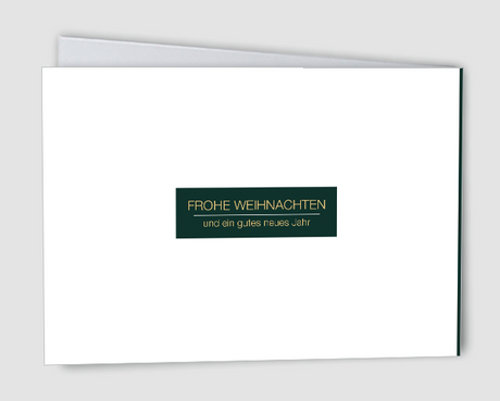 Weihnachtskarte Glitzerwald