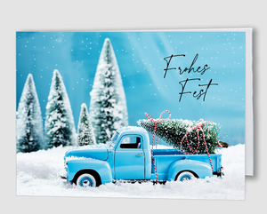 Weihnachtskarte Pick-Up