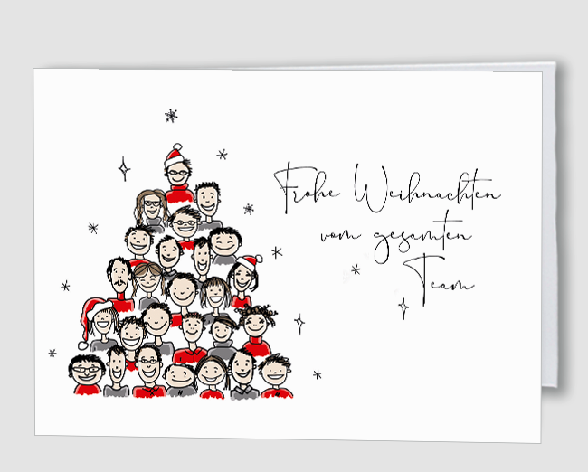 Weihnachtskarte TEAM