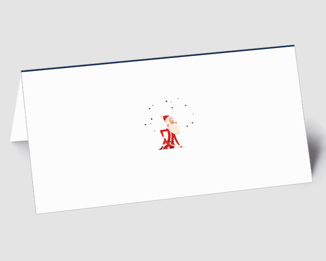 Weihnachtskarte Yoga-Weihnachtsmänner