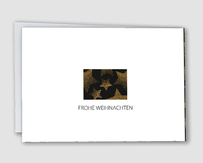 Weihnachtskarte Sternenglanz