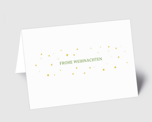 Weihnachtskarte Glitzerkugeln