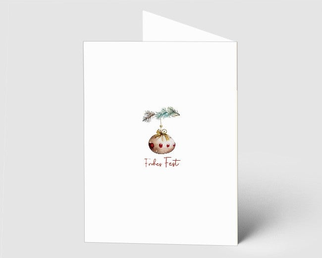 Weihnachtskarte Weihnachtskugeln