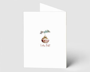 Weihnachtskarte Weihnachtskugeln