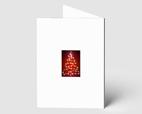 Weihnachtskarte Lichterkette