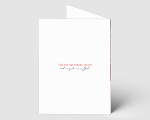 Weihnachtskarte Straßenbahn