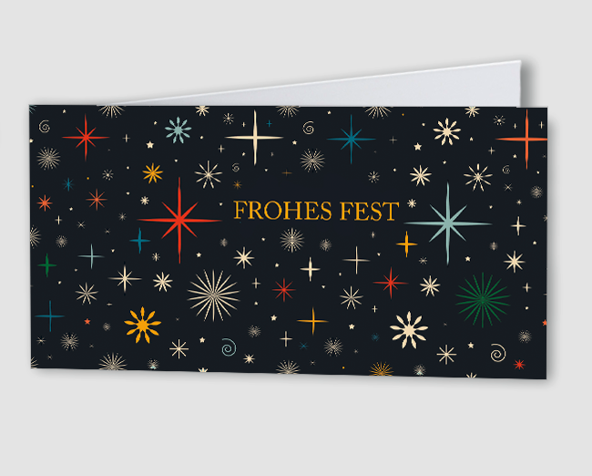 Weihnachtskarte funkelnde Weihnachten
