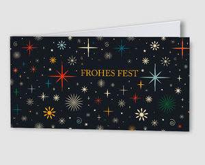 Weihnachtskarte funkelnde Weihnachten